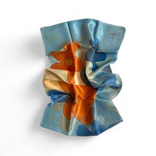 Ria Berec, Hodvábny šál, modrý 3., 45x160 cm, 70 €