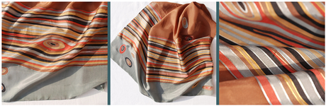 Ručne maľovaná hodvábna šatka lV., 55x55cm, na objednávku do 15 dní