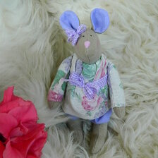 Ručne šitá bábika - myš, 15 €