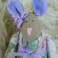 Ručne šitá bábika - myš