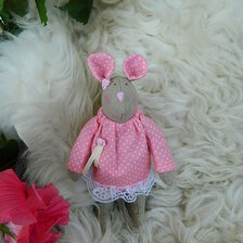 Ručne šitá bábika - myš