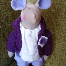 Ručne šitá bábika - myš