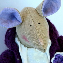 Ručne šitá bábika - myš