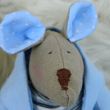 Ručne šitá bábika - myš