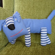 Ručne šitá bábika - pes