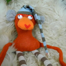 Ručne šitá bábika - škriatok