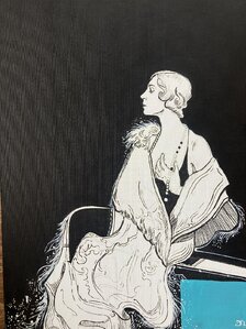 Saša Hudecová, Žena s perlou, maľba na plátne 70x50 cm, 420 €