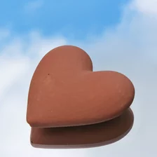 Srdiečko z keramiky, rozmer 8x8 cm a 5,5x6 cm