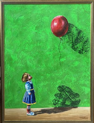 Tatiana Siedlová, Rozlúčka s detstvom, olejomaľba na plátne 80x60 cm, zarámované 86x66 cm, 870 €