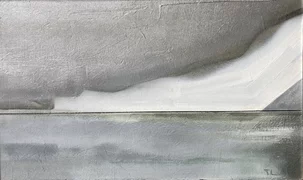 Tibor Andráši, Ľadovec, akryl 45x75 cm