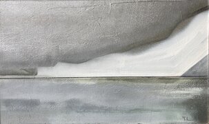 Tibor Andráši, Ľadovec, akryl 45x75 cm