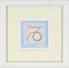 Veronika Kokavcová,maľba, kombinovaná technika, Numerologické znamenia, 12,50 €, Kozorožec, 13,5 x 13,5 cm