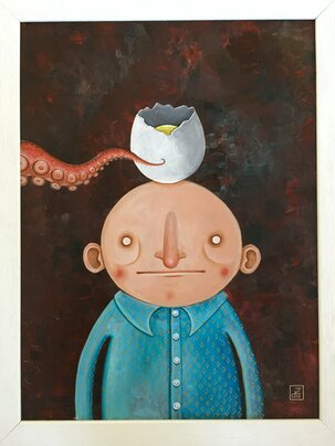 Zuzana Dreadka Krutá, Eulánius, zo série Mystérium, 325€, 40x30 cm 3,5 cm rám