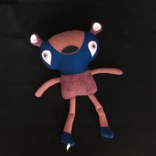 Zuzana Dreadka Krutá, Fialový dilino, výška 42 cm