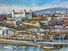 Zuzana Lukáčová, Bratislava, Akryl na sololite 80x60 cm, nezarámované