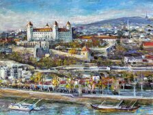 Zuzana Lukáčová, Bratislava, Akryl na sololite 80x60 cm, nezarámované